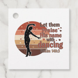 Silhouette-design för dansare - Psalm-baserad desi Gåvor Etiketter