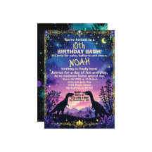 Silhouette-dino med natt dinosauritema