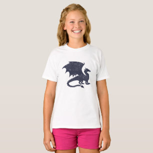 Silhouette-draken - Välj bakgrund färg T Shirt