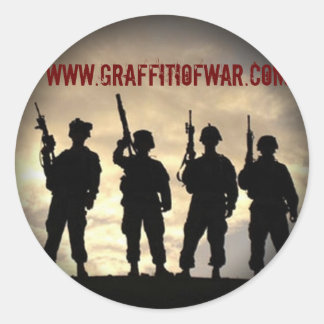 Silhouette Fade till Black Round Stickers Runt Klistermärke