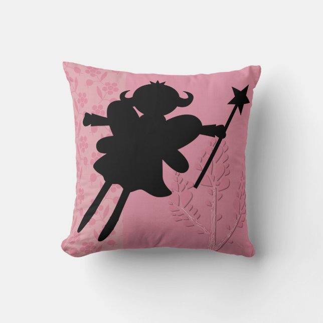 Silhouette Fairy Princess Pillow Kudde (Framsida)