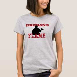 Silhouette Fireman's Flame Tee Shirt