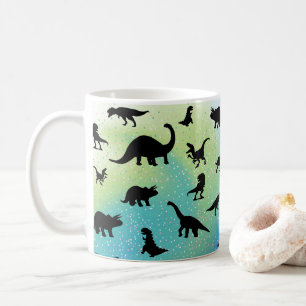 Silhouette fish shark Vale gradient Gnistra galax Kaffemugg