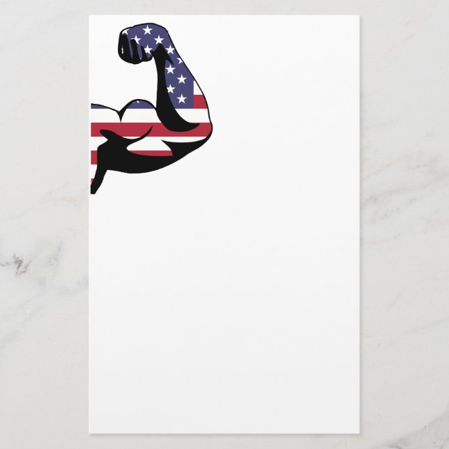 Silhouette för amerikanmuskelBiceps Brevpapper (Framsida)