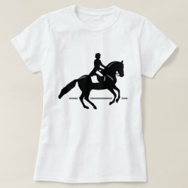 Silhouette för hästDressageryttare Tröja