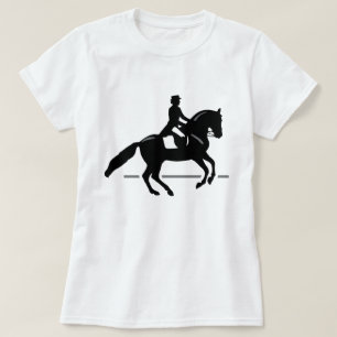 Silhouette för hästDressageryttare Tröja
