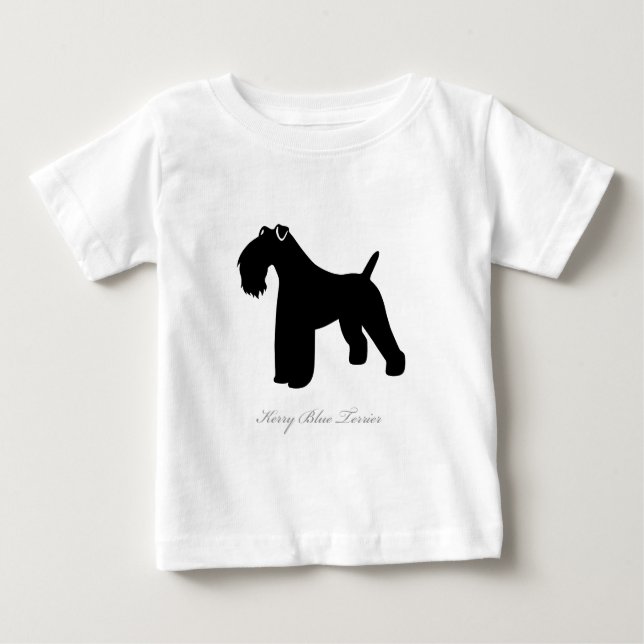 Silhouette för Kerry blåttTerrier Tee Shirt (Framsida)