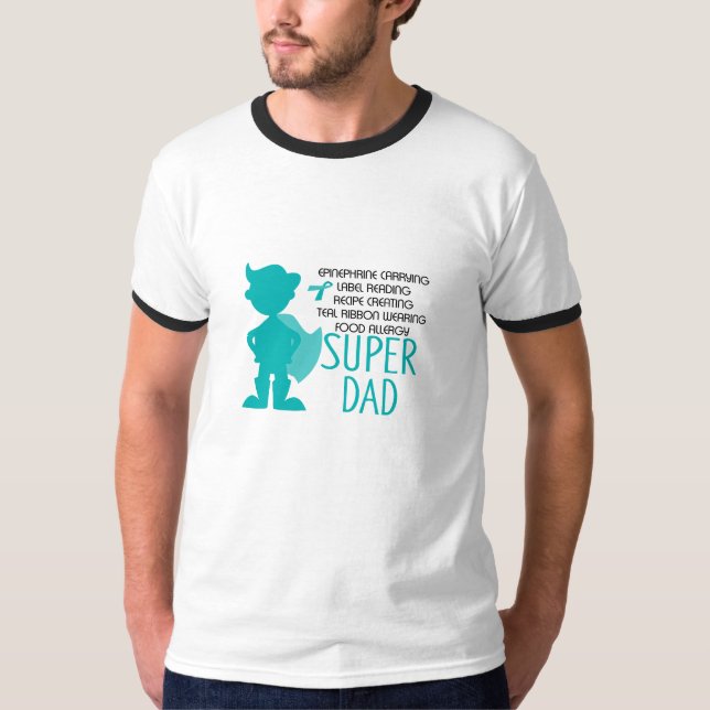 Silhouette för kricka för pappa för matallergi tröja (Framsida)