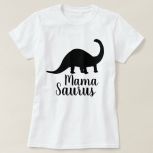 Silhouette för mammaSaurus Brontosaurus T Shirt