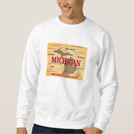 Silhouette för Michiganpridekarta Sweatshirt