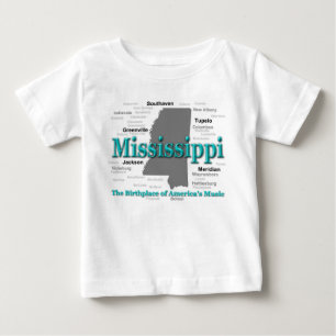 Silhouette för Mississippi statlig pridekarta Tröja