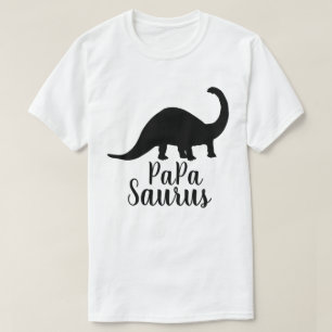 Silhouette för pappaSaurus Brontosaurus T Shirt