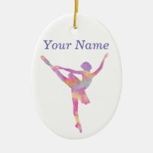 Silhouette för personligvattenfärgBallerina