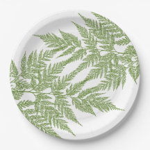 Silhouette för två Fernormbunksblad