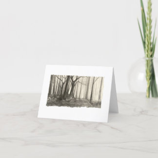 Silhouette Forest Kort