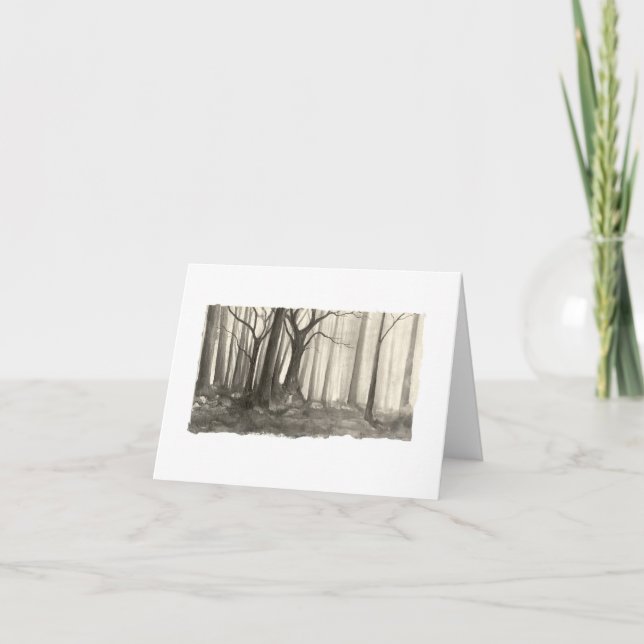 Silhouette Forest Kort (Framsida)
