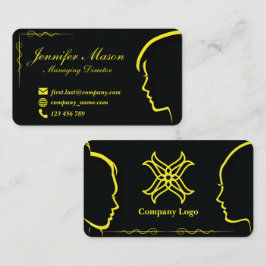 Silhouette-formaterat affärskort 53 visitkort