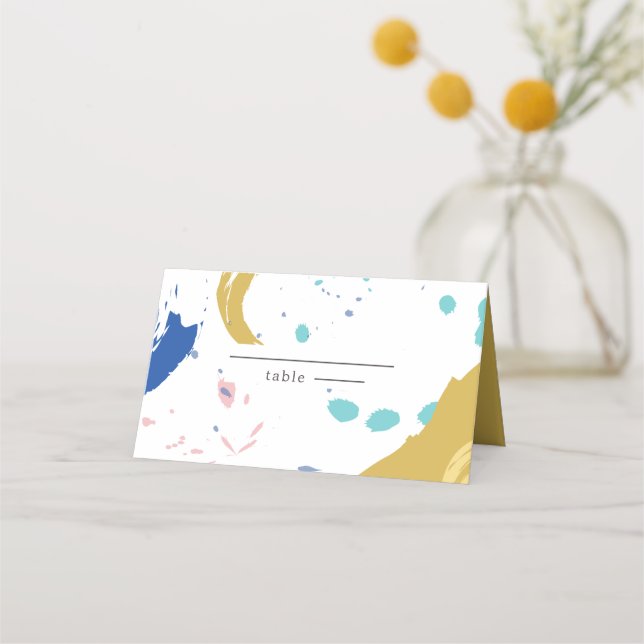 Silhouette från Bride and Groom Placeringskort (Framsida)