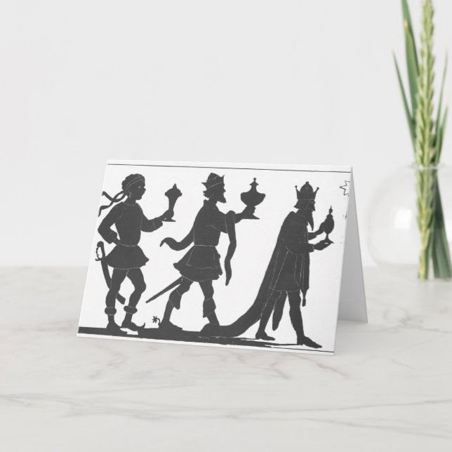 Silhouette från de tre Kung Helgkort (Framsida)