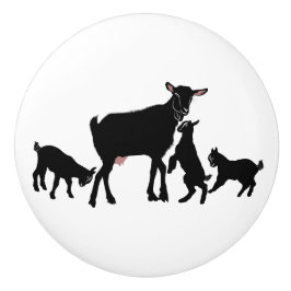 Silhouette Goat och Triplets Knopp