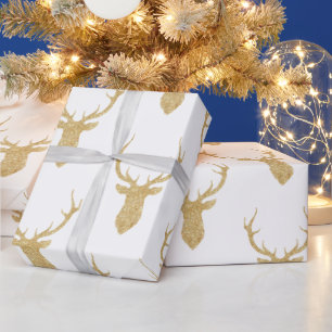Silhouette Guld Glitter Presentpapper
