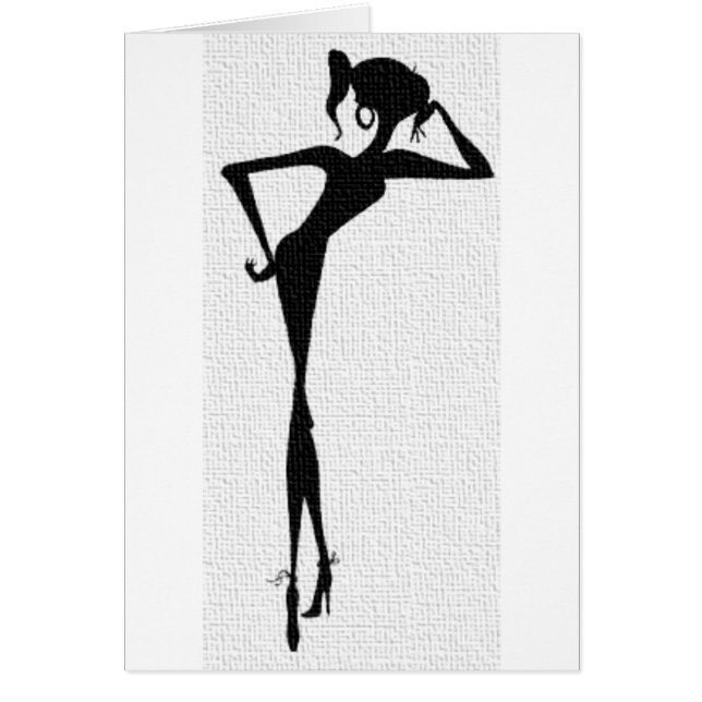 SILHOUETTE HÄLSNINGSKORT (Framsidan)