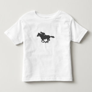Silhouette-hästjockey - Välj bakgrund färg T Shirt