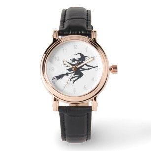 Silhouette-häxa - Välj bakgrund färg Armbandsur