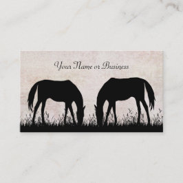 Silhouette Horses Grazing Business eller Personal