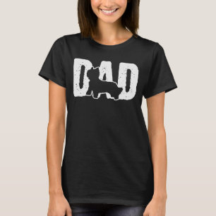 Silhouette Hund, Pappa Far Silhouette T Shirt