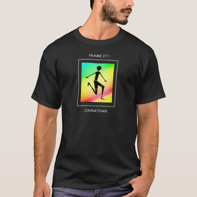 Silhouette-Idrottsman T Shirt (Framsida)