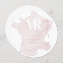 Silhouette-inbjudan till Frankrike Inbjudningar