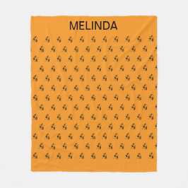 Silhouette Inspirational Dancers Mönster Fleecefilt