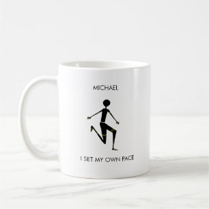 Silhouette Kenyan Idrottsman Kaffemugg