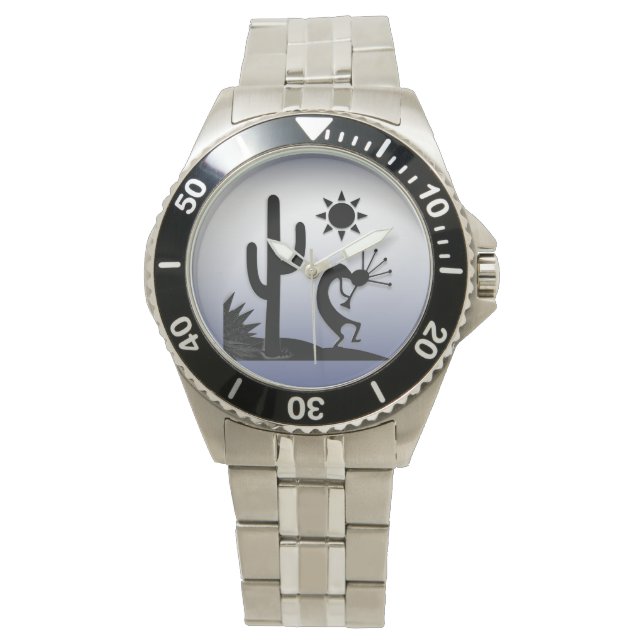 Silhouette Kokopelli Armbandsur (Framsida)
