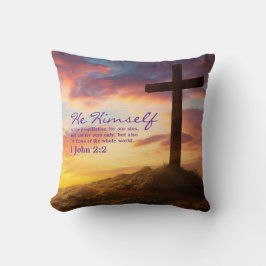 Silhouette Kor Bible Verse Dubbla Sided Kudde