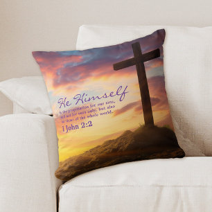 Silhouette Kor Scripture Verse Kudde