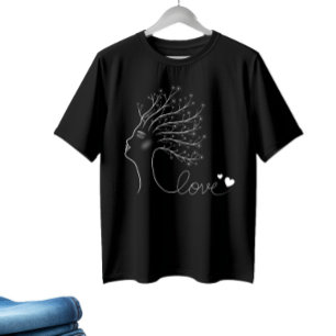 Silhouette-kvinnan T Shirt