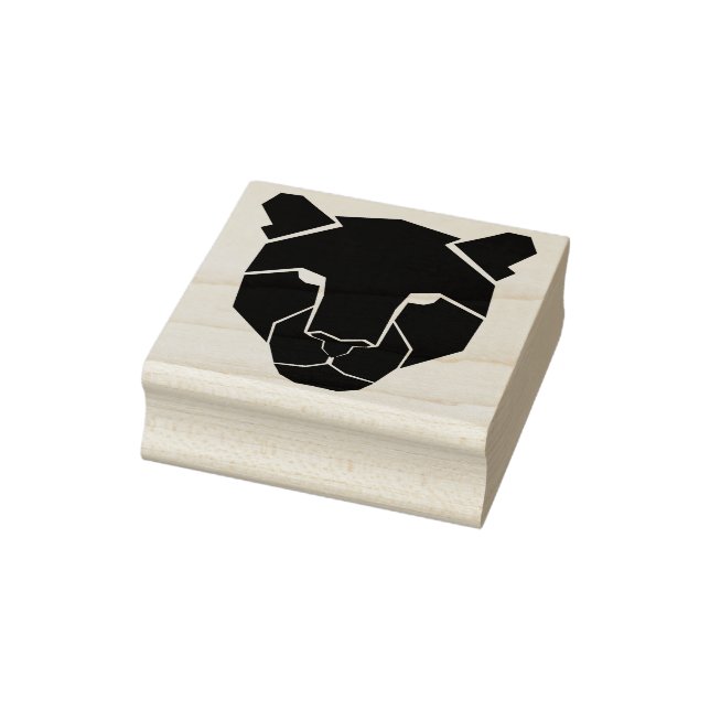 silhouette leopard art frimärke stämpel (Stämpel)