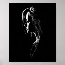 Silhouette med ljus och skugga