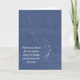 Silhouette Mor's Day Card Kort