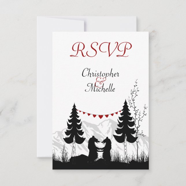 Silhouette Mountain Bears-Bröllop OSA (Framsida)