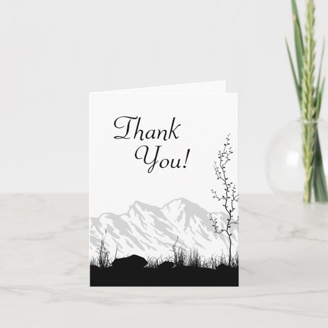 Silhouette Mountain Black and White Tack (Framsida)