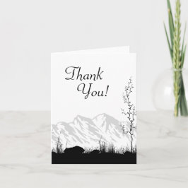 Silhouette Mountain Black and White Tack Kort