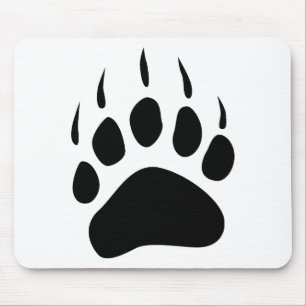 Silhouette Mousepad för svart för Grizzlybjörnt Musmatta