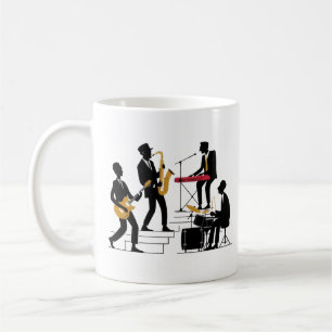 Silhouette Music Band Kaffemugg