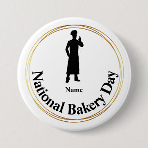 Silhouette Namn-knapp på nationaldagen Knapp