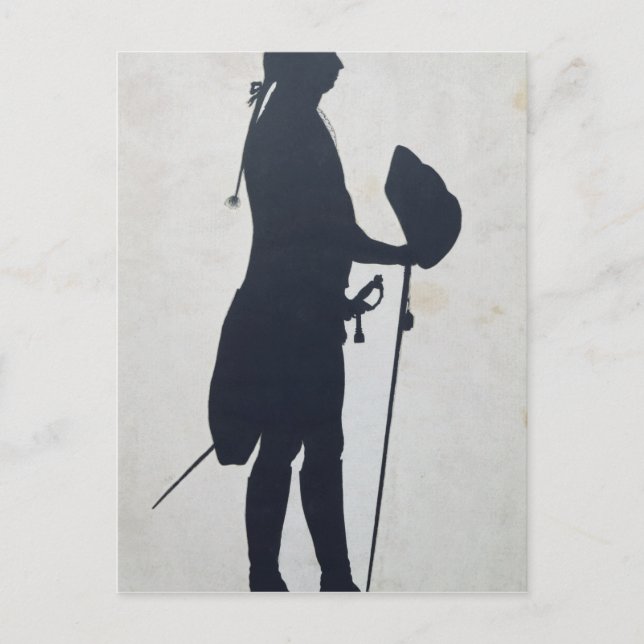 Silhouette of a Man Vykort (Framsida)