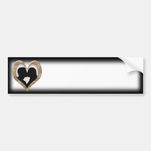 Silhouette of Couple Kissing (Camouflage Heart) Bildekal