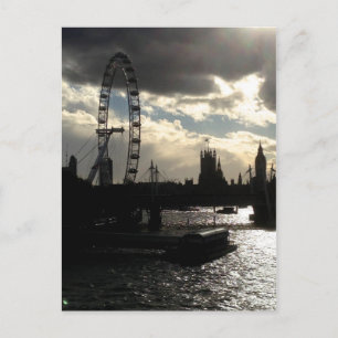 Silhouette of London Vykort